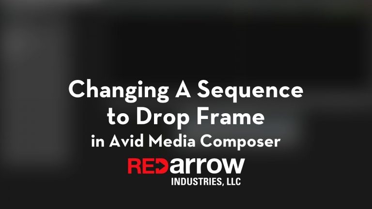 Changing A Sequence to Drop Frame in Avid Media Composer