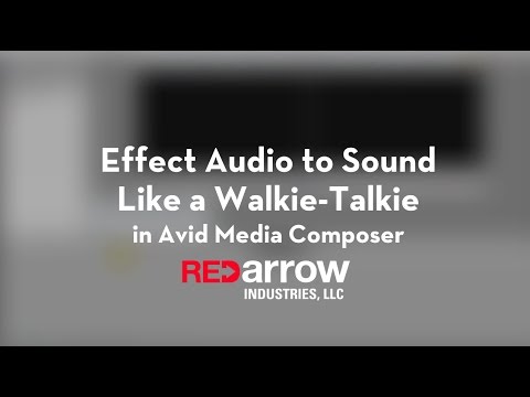 Effect Audio to Sound Like a Walkie-Talkie or Radio in Avid Media Composer