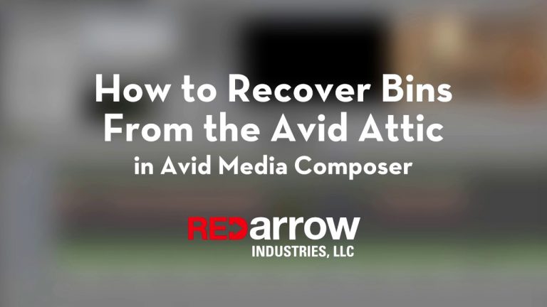 How to Recover Bins From the Avid Attic in Avid Media Composer
