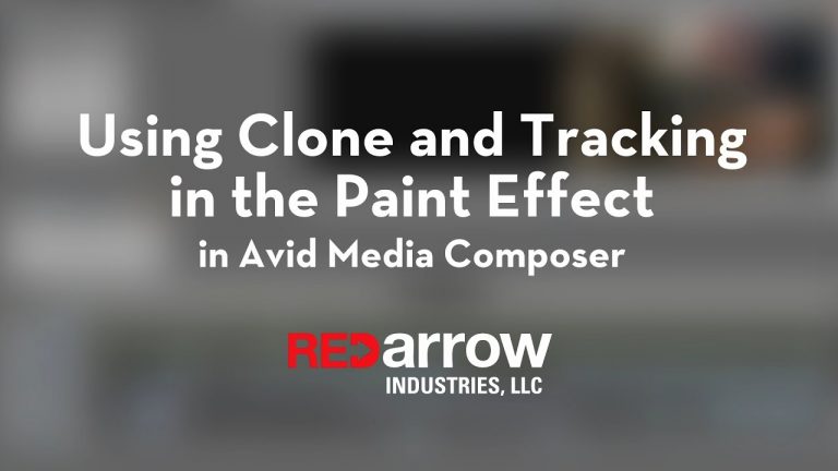 Using Clone and Tracking in the Paint Effect in Avid Media Composer
