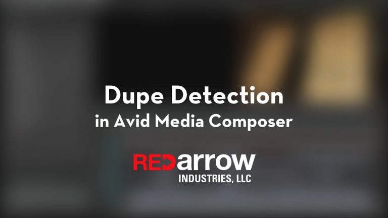 Dupe Detection in Avid Media Composer