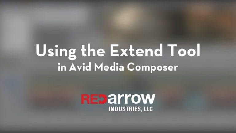 Using the Extend Tool in Avid Media Composer