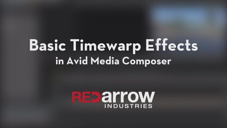 Basic Timewarp Effects in Avid Media Composer