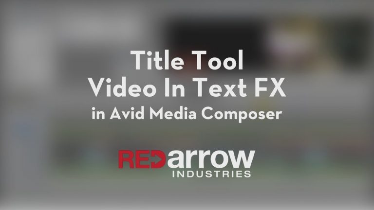 How to Insert Video in Text in Avid Media Composer
