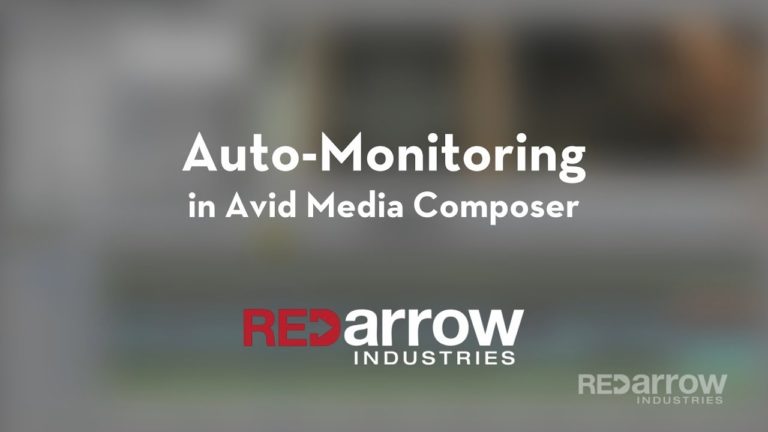 Auto-Monitoring in Avid Media Composer