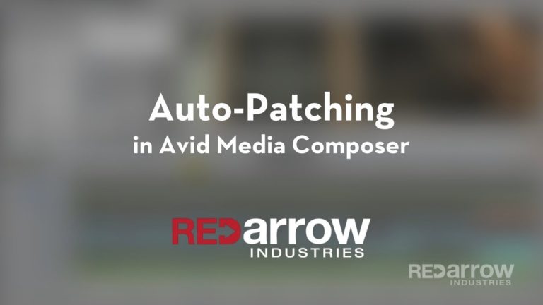 Auto-Patching in Avid Media Composer