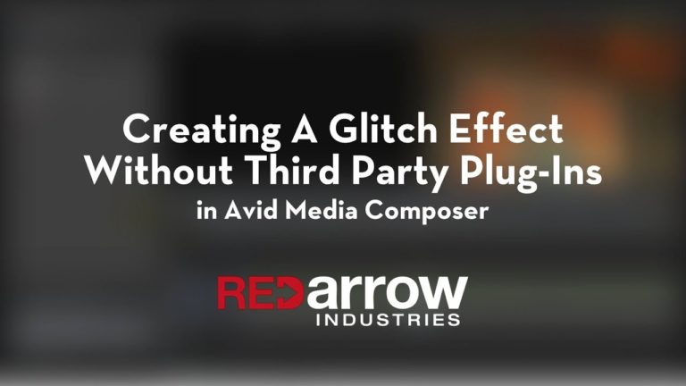 Creating A Glitch Effect Without Third Party Plug-Ins in Avid Media Composer