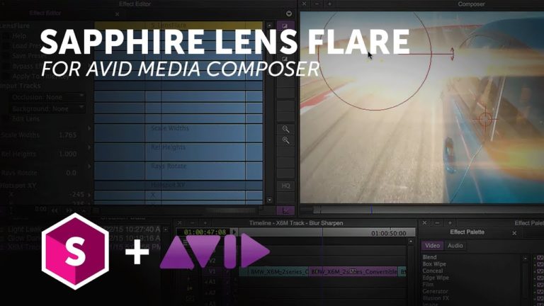 Sapphire Light Effects for Avid Media Composer – Lens Flares