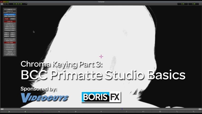 Let’s Edit with Media Composer – Chroma Keying Part 3 – Primatte Studio Basics