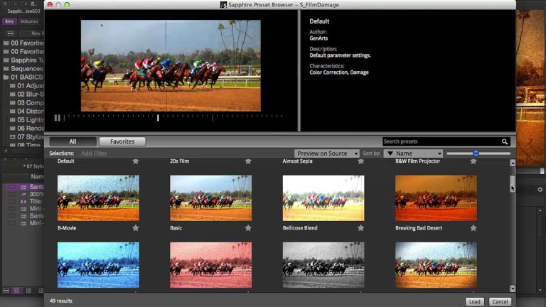 Sapphire Stylize Effects for Avid Media Composer – Film Damage