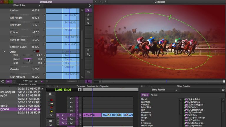 Sapphire Time Effects for Avid Media Composer – Vignette