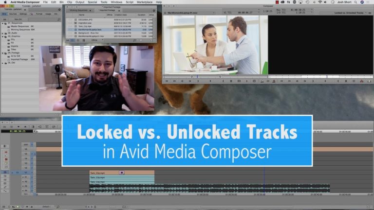Locked vs. Unlocked Tracks in Avid Media Composer