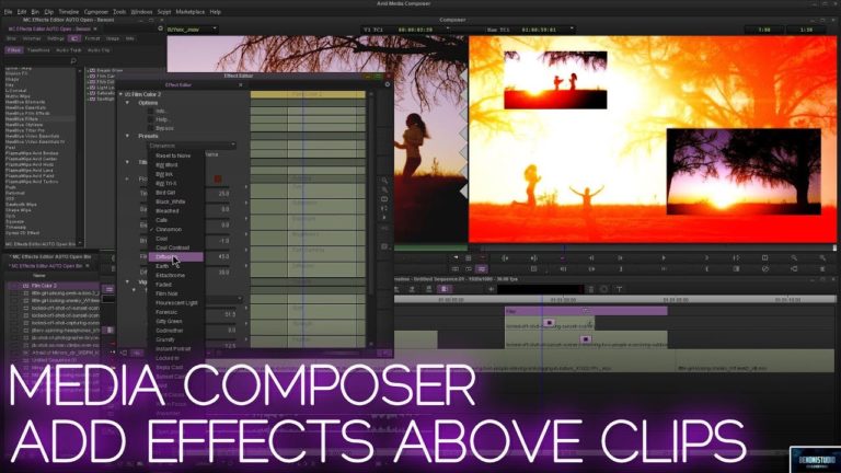 Media Composer 2018 | Add Effects Above Clips [Empty Track]