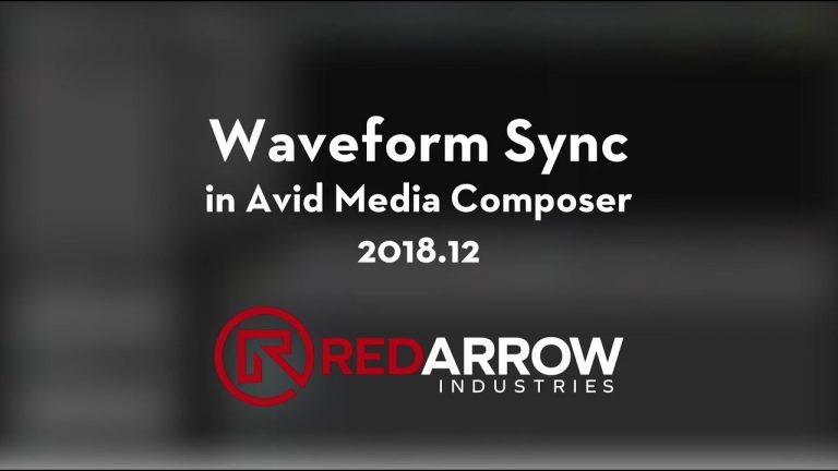 Waveform Sync in Avid Media Composer 2018.12