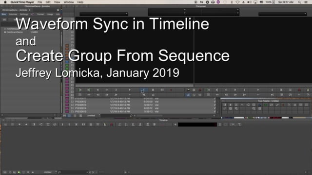 Waveform Sync and Create Group from Sequence in new MC 2018.12