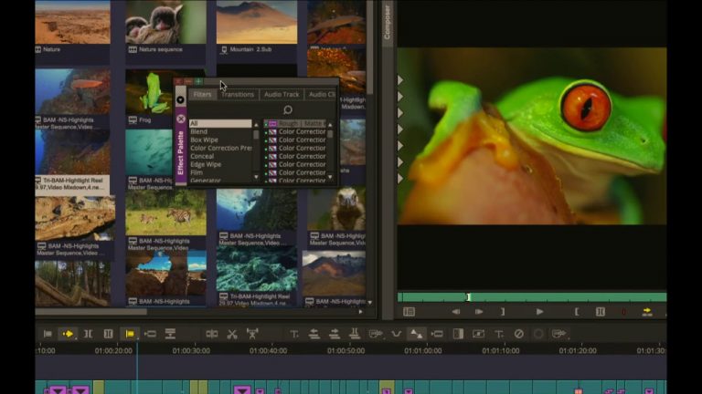 Media Composer 2019: Using tabs to stack effects palette and other tools