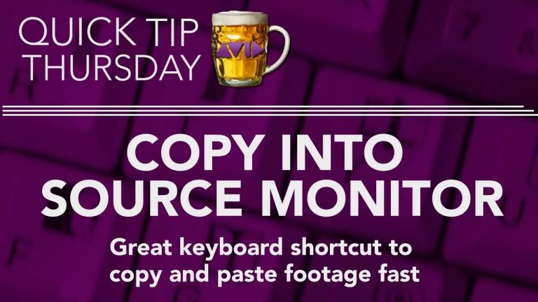 Copy Into Source Monitor in AVID