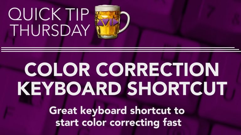 Color Correction Keyboard Shortcut in AVID