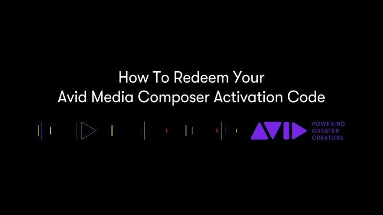 How To Redeem Avid Media Composer Activation Code