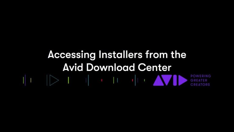Accessing Installers from Avid Download Center