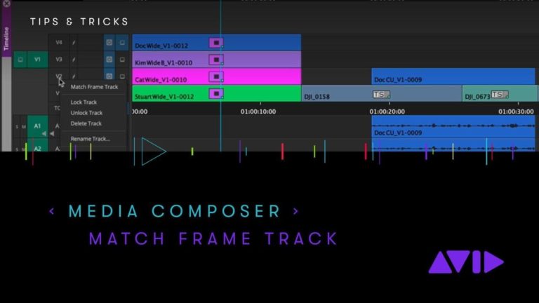 Avid Media Composer Tips and Tricks – Match Frame Track
