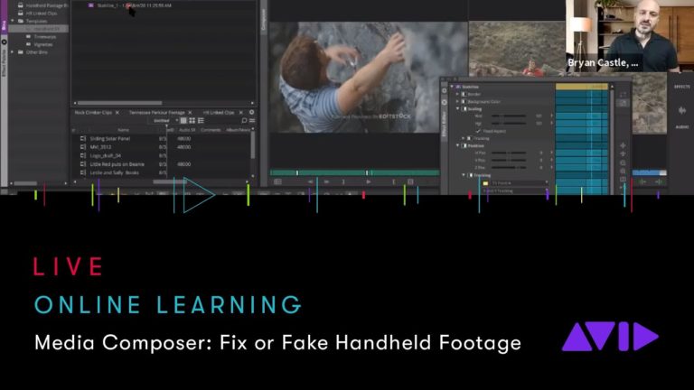 Avid Online Learning — Media Composer: How to fix (or fake!) Handheld Footage