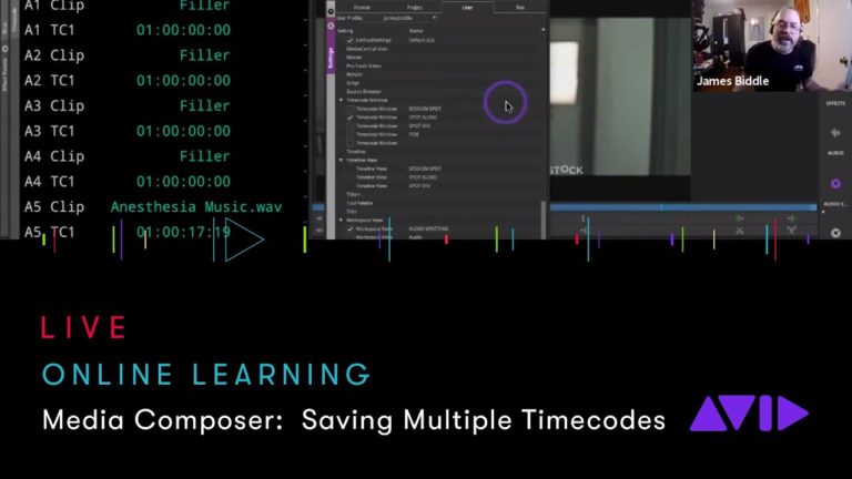 Avid Online Learning — Media Composer: Saving Multiple Timecodes