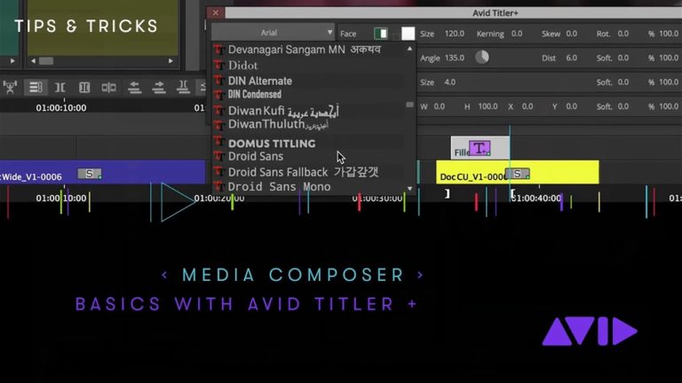 Media Composer — Basics with the Avid Titler +