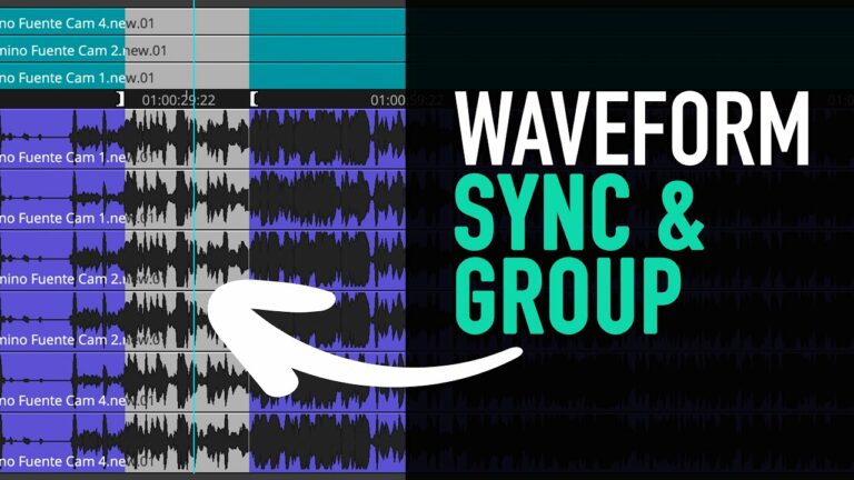 How to Sync and Group Clips via Waveform (Multicam) – Avid Media Composer Tutorial