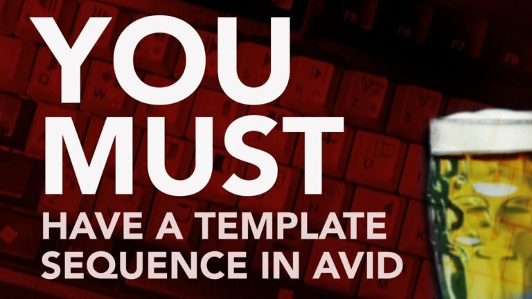 You Must Have A Template Sequence in AVID