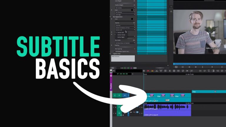 Avid Crash Course: How to create Subtitles (SubCap) – Avid Media Composer Tutorial