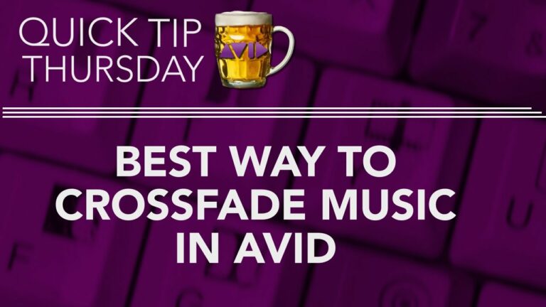 Best Way To CROSSFADE Music In AVID