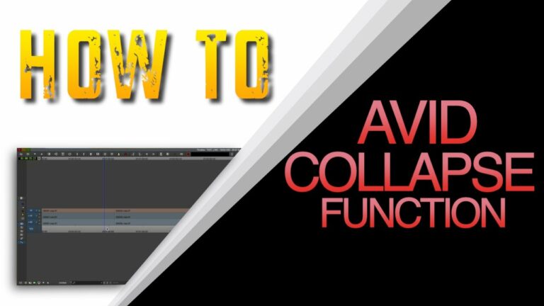 How to use Avid Collapse function & Composite Matte & Fills