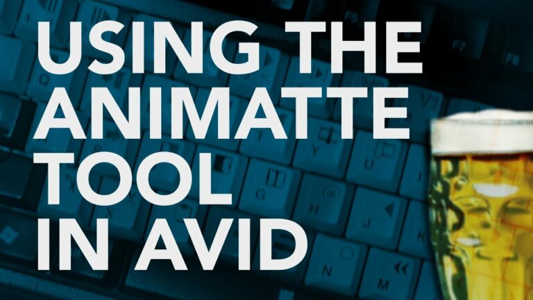How To Use The Animatte Tool In AVID