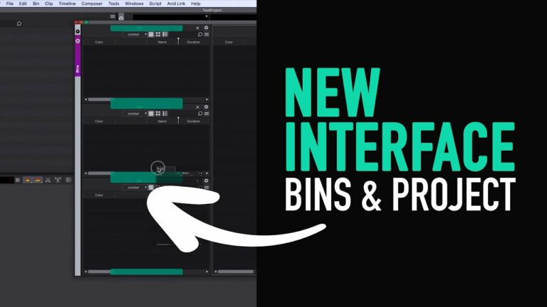 New Interface: Bins and Project – Avid Media Composer Tutorial