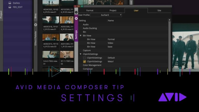 Avid Media Composer Tip – Settings