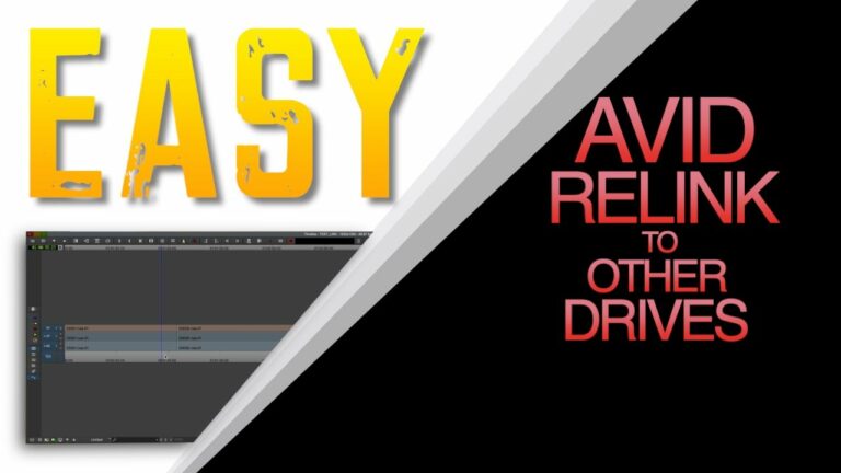 How to relink Avid Media to other drives