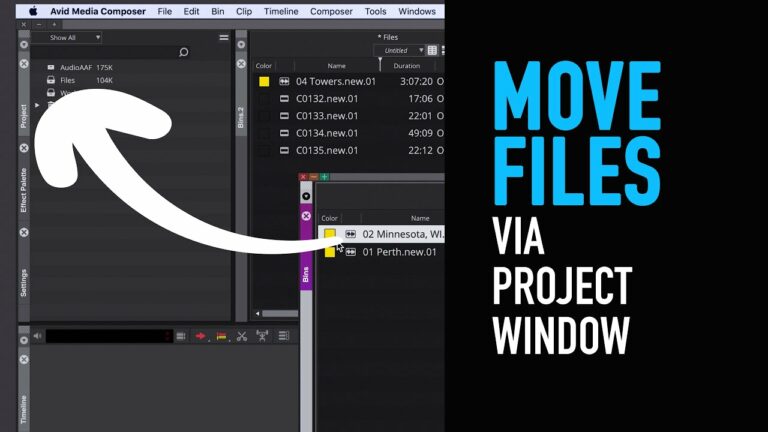 What’s New: Move Files Through Project Window – Avid Media Composer Tutorial