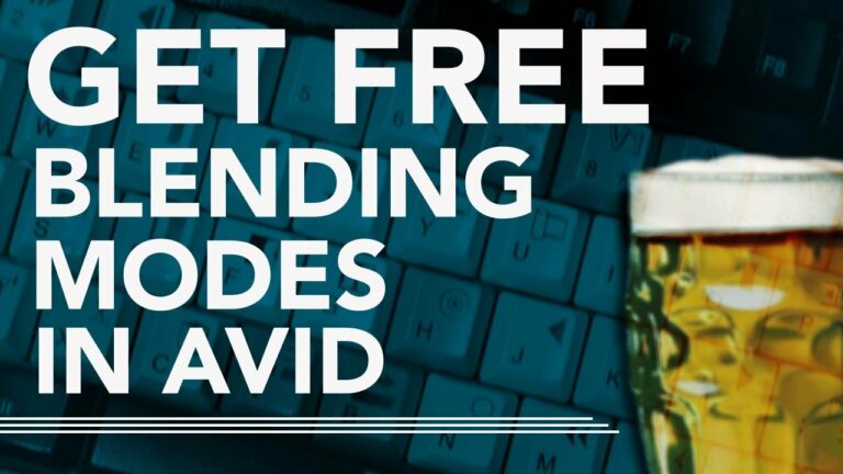 Get Free Blending Modes For Avid!