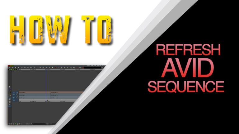 How to refresh an Avid Sequence