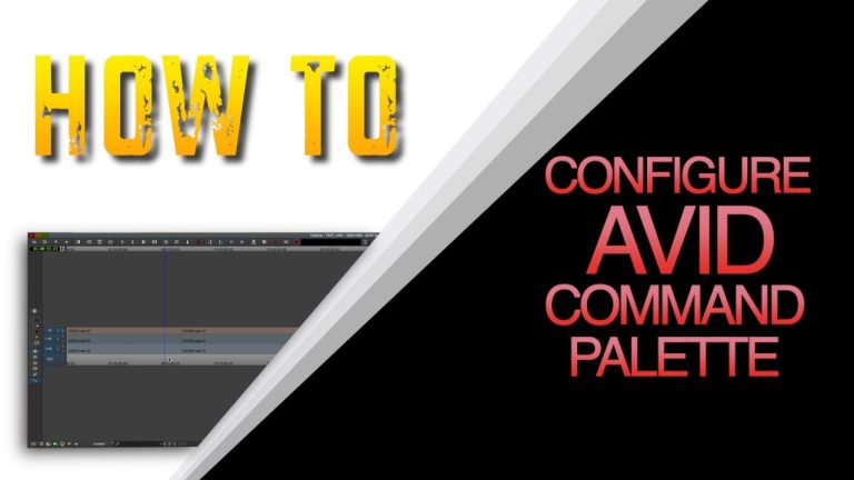 How to use Avid Command Palette keyboard mapping