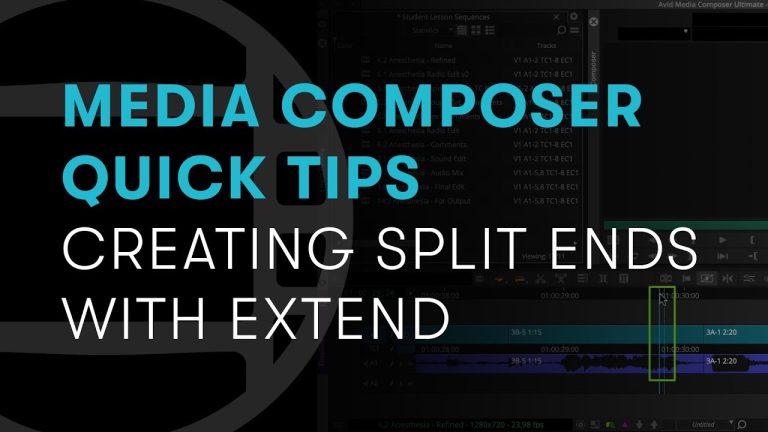 Media Composer Quick Tips: Creating Split Ends with Extend