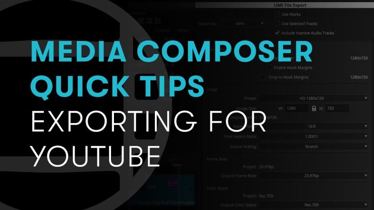 Media Composer Quick Tips: Exporting for YouTube