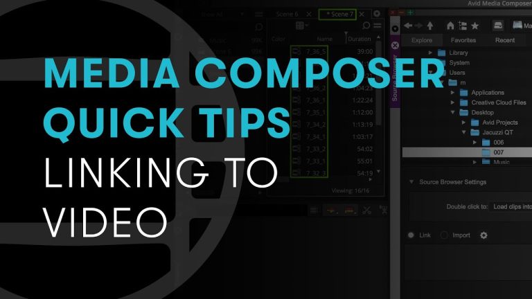 Media Composer Quick Tips: Linking to Video