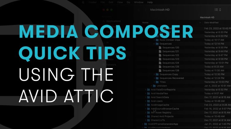 Media Composer Quick Tips: Using the Avid Attic