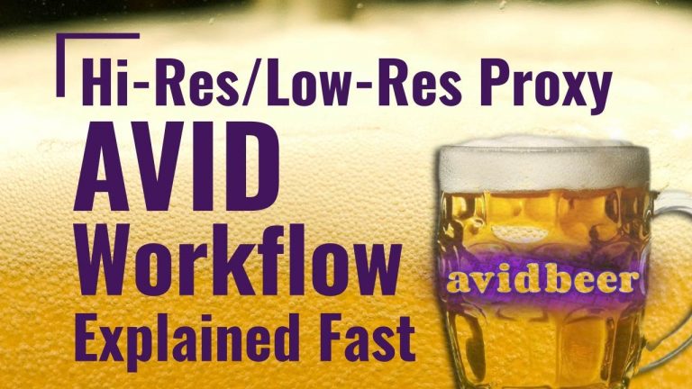 Hi-Res Low-Res Proxy AVID Workflow Explained Superfast!