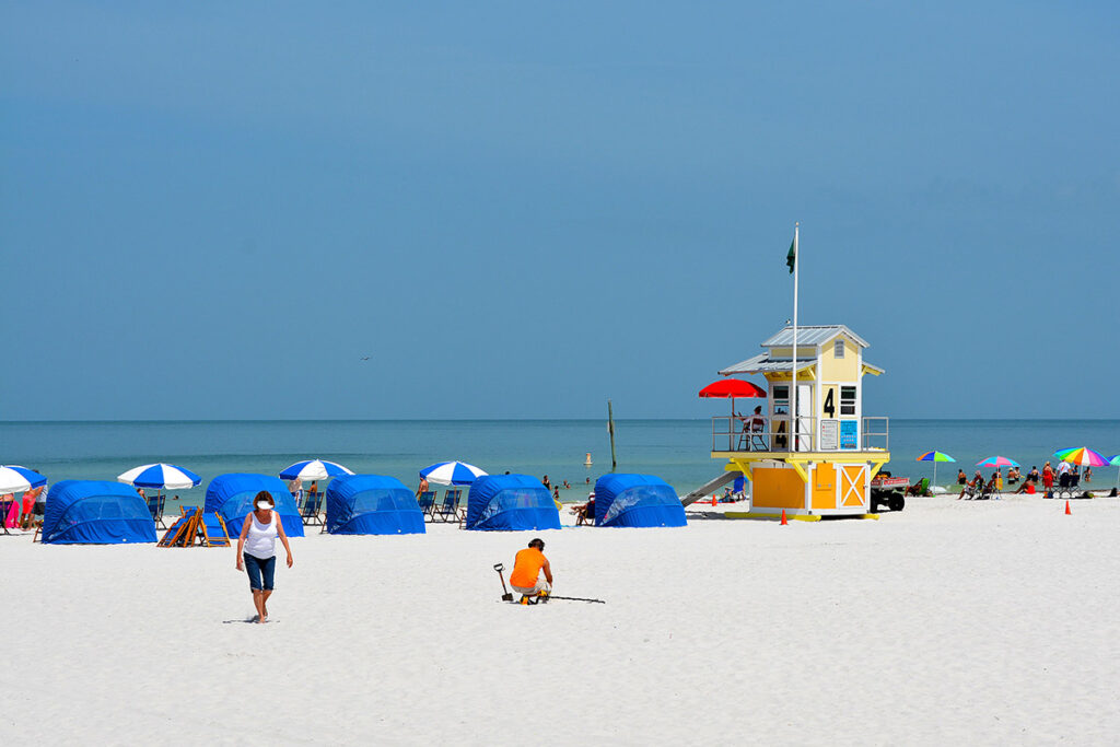 Clearwater beach i Florida
