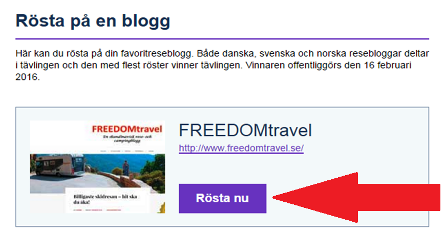 Sveriges bästa reseblogg