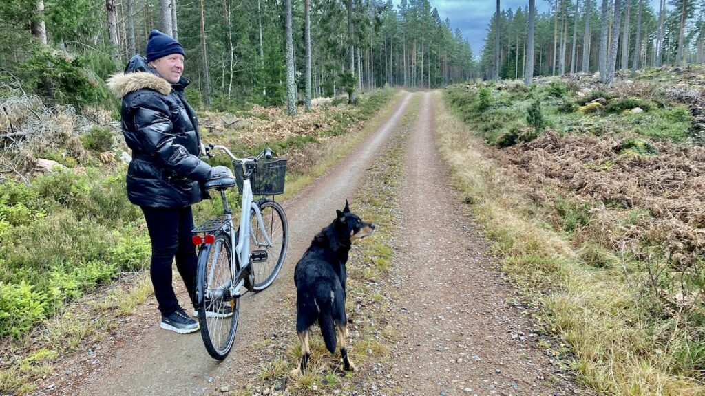 Cykeltur från Vidinge gård - ett hundvänligt boende i Småland