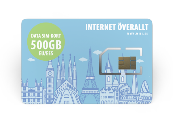 500 GB SIM-kort för EU/EES